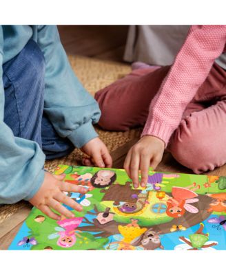 4 x 30 Pieces Jigsaw Puzzles for Toddlers 3-5 - Dinosaur, Animals, Meadow Girls