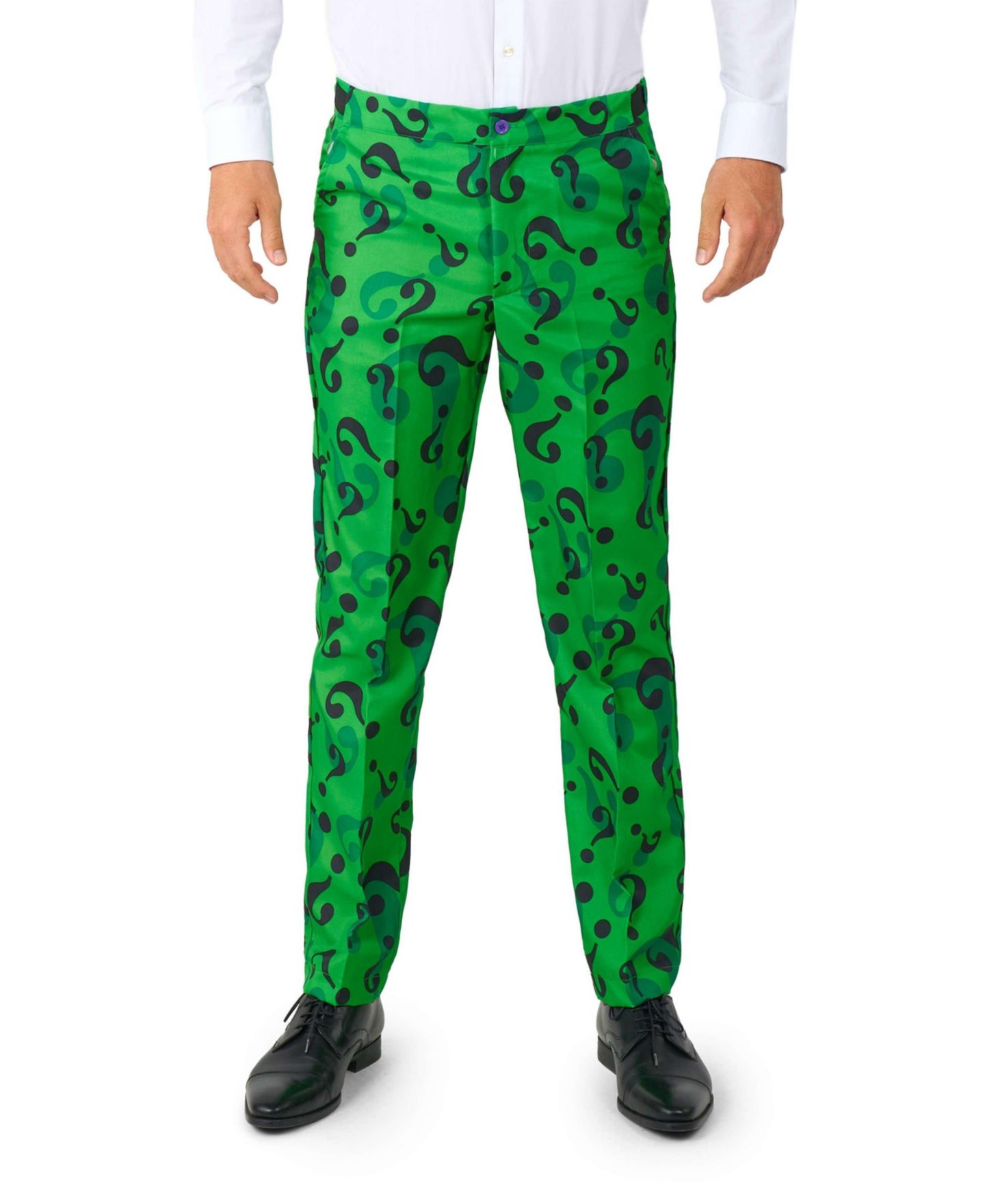 Мужской костюм на Хэллоуин Suitmeister в образе Загадочника (The Riddler), цвет: Зелёный — фото 2