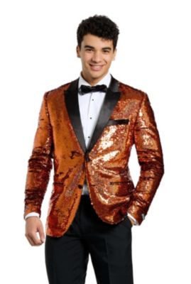 Men's Christmas Tuxedo - Velvet X- Mas Holiday Outfit - Slim Fit - Includes Blazer, Pants and Bow Tie