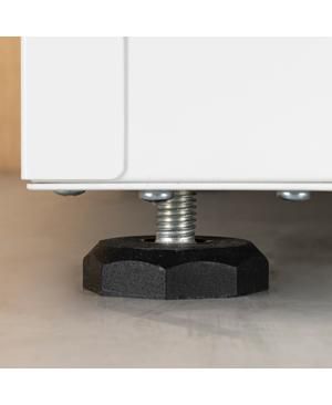 High Storage Cabinet with 2 Doors and 4 Partitions for 5 Organized Storage Spaces, Ideal for Home or Office Design