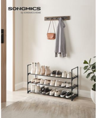 Metal Frame and Fabric Shelves 10-Tier Shoe Rack Organizer