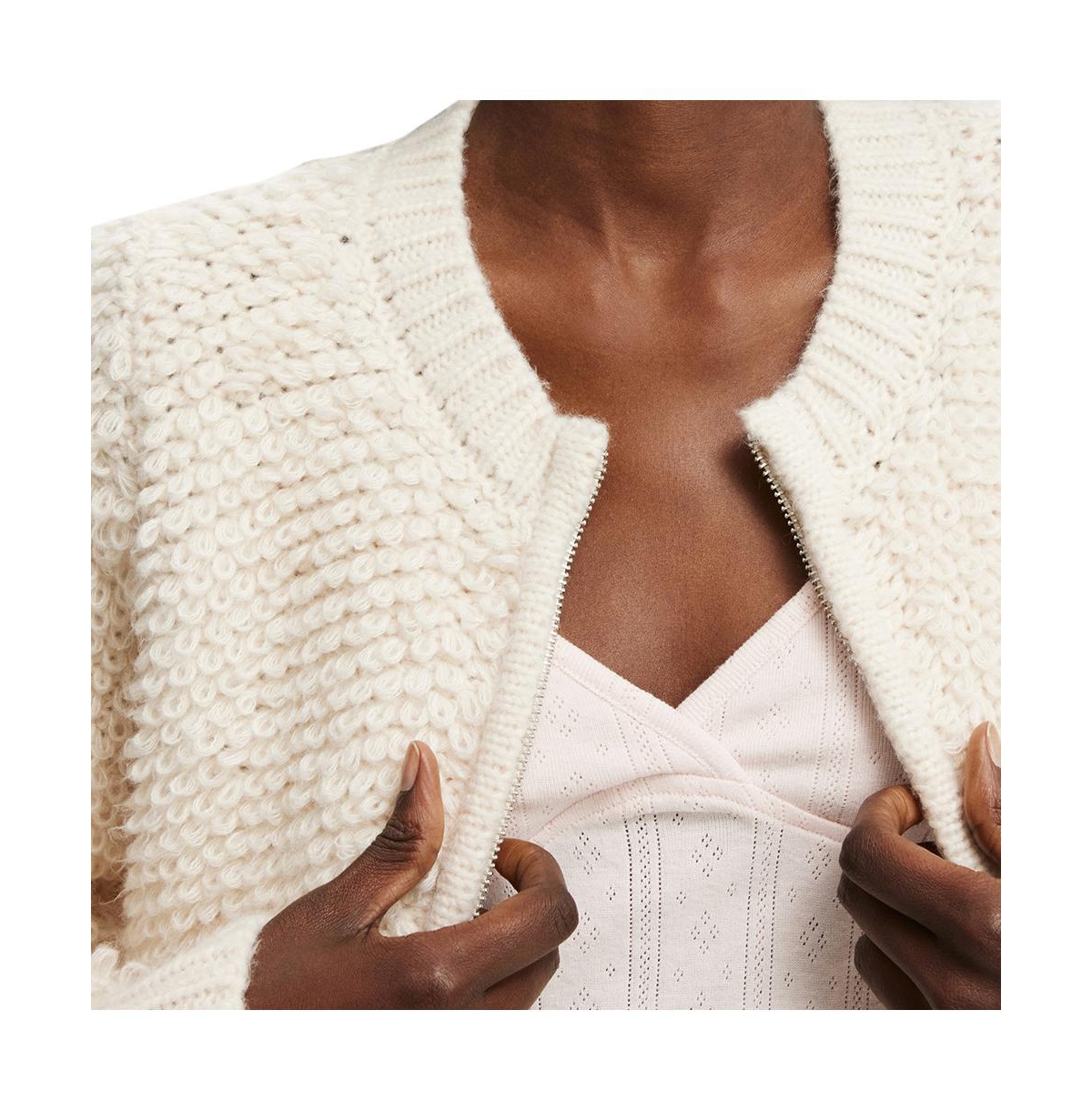 Women's Cotton On Shaggy Crew Texture Cardigan