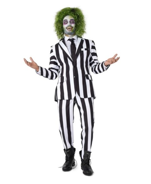 Мужской костюм Beetlejuice Suitmeister для Хэллоуина, красный костюм жениха, цвет: Разноцветный