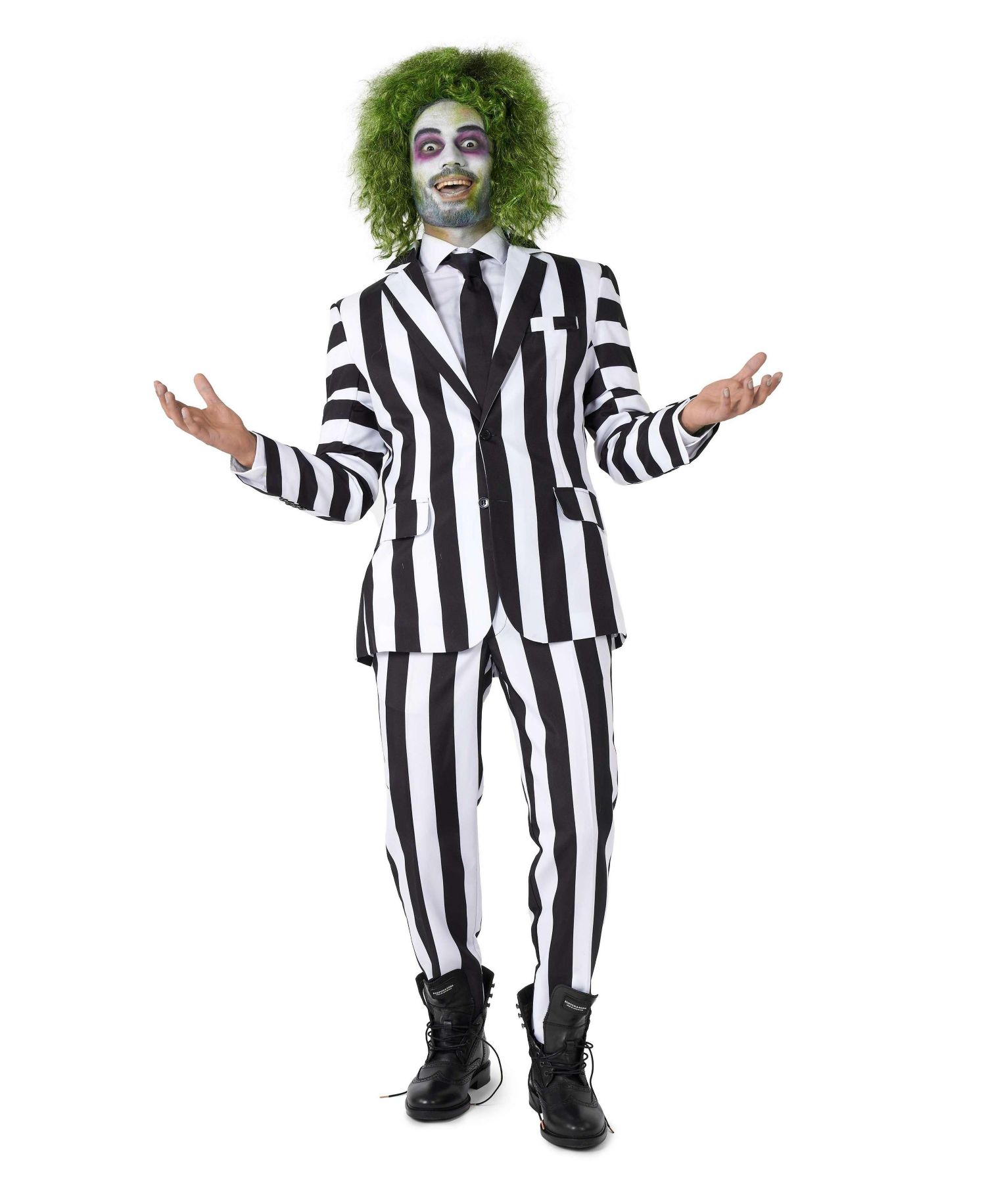 Men's Official Beetlejuice Costume - Red Groom Outfit - Halloween Costume