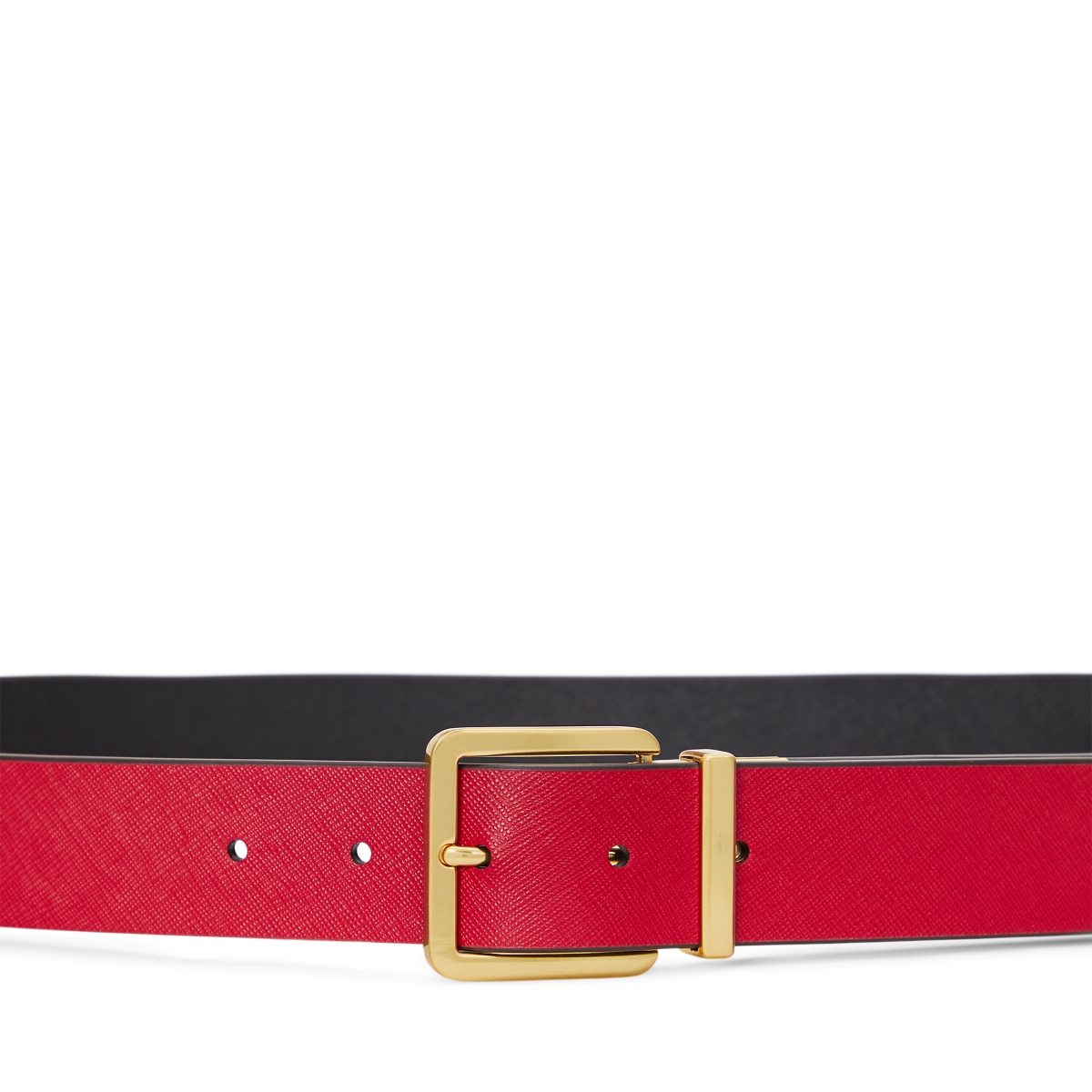 Lauren Ralph Lauren Women's Reversible Crosshatch Leather Belt
