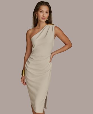 【Donna Karan New York】 Hardware Sleeveless Sheath Dress Tweed Sheath Dress | Sheath Dress | Donna Karan