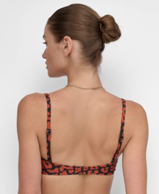 Women's Shirred U-Wire Bandeau Bikini Top