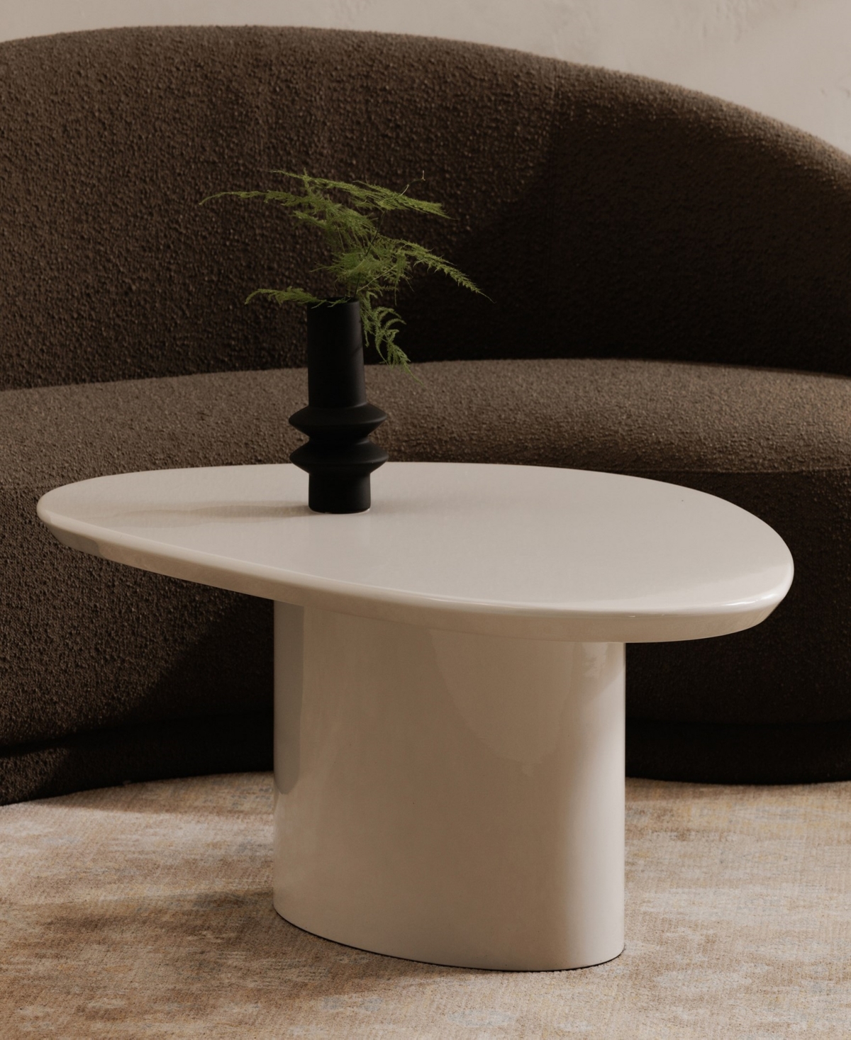 Macy's Furniture 46" Wood Eden Coffee Table In White