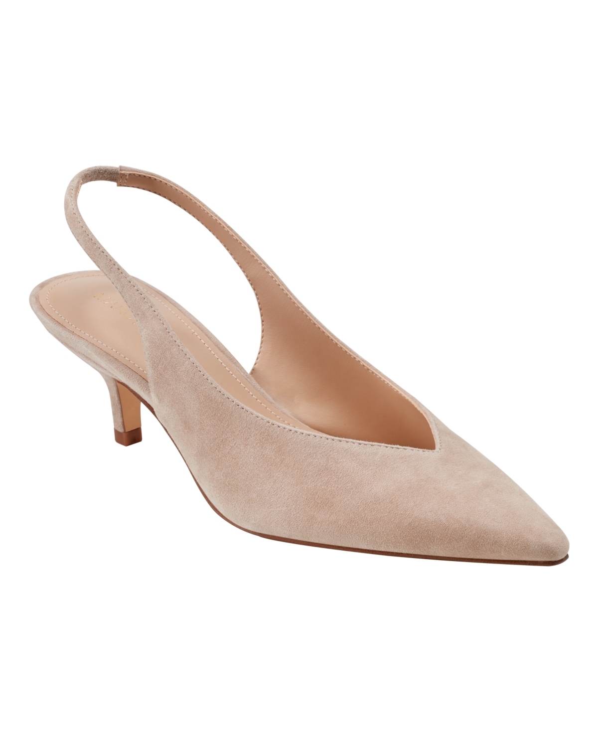 Marc Fisher Women's Labela Slingback Kitten Heel Pumps In Light Natural