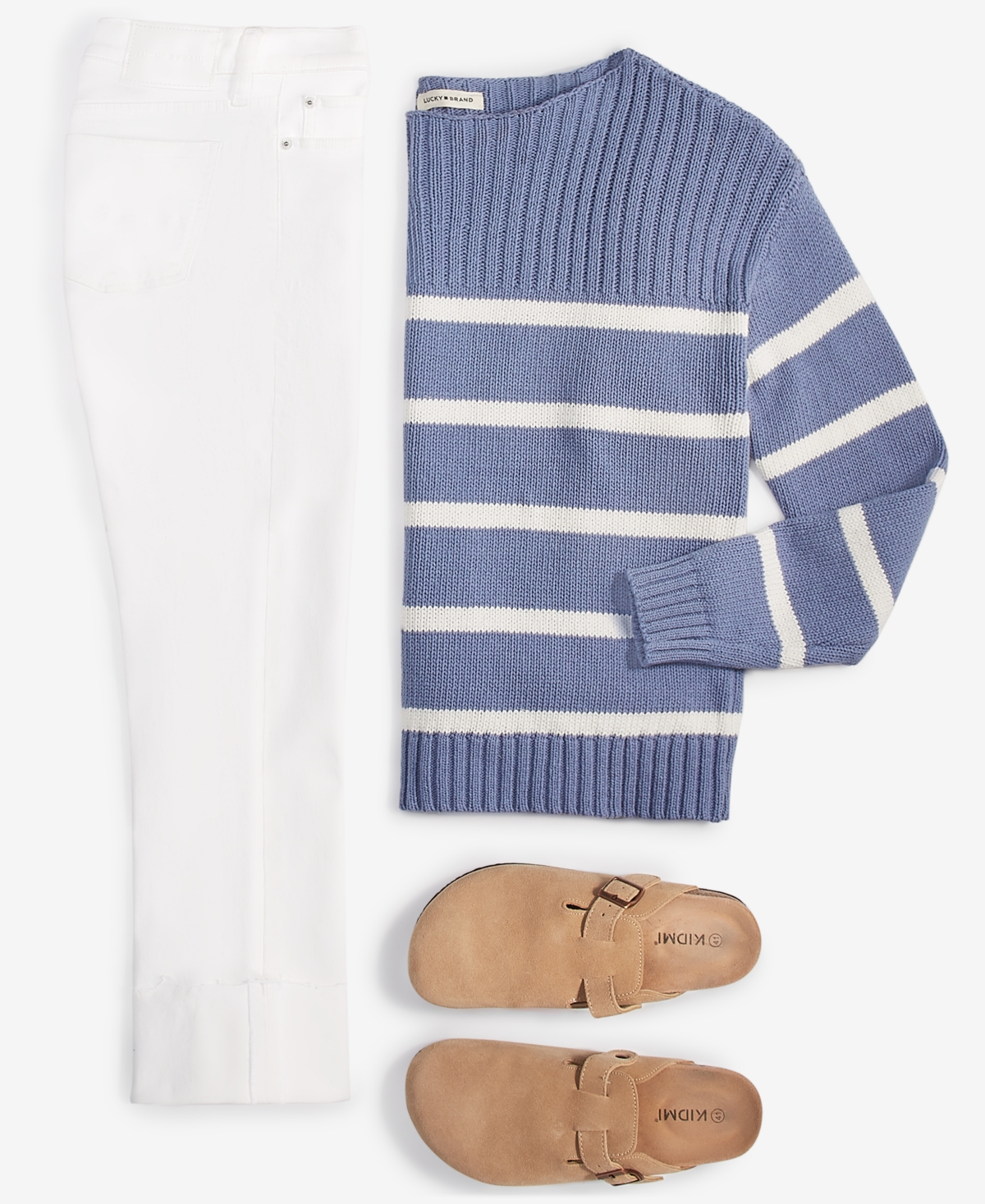 LUCKY BRAND WOMEN'S STRIPED BOAT-NECK SWEATER 