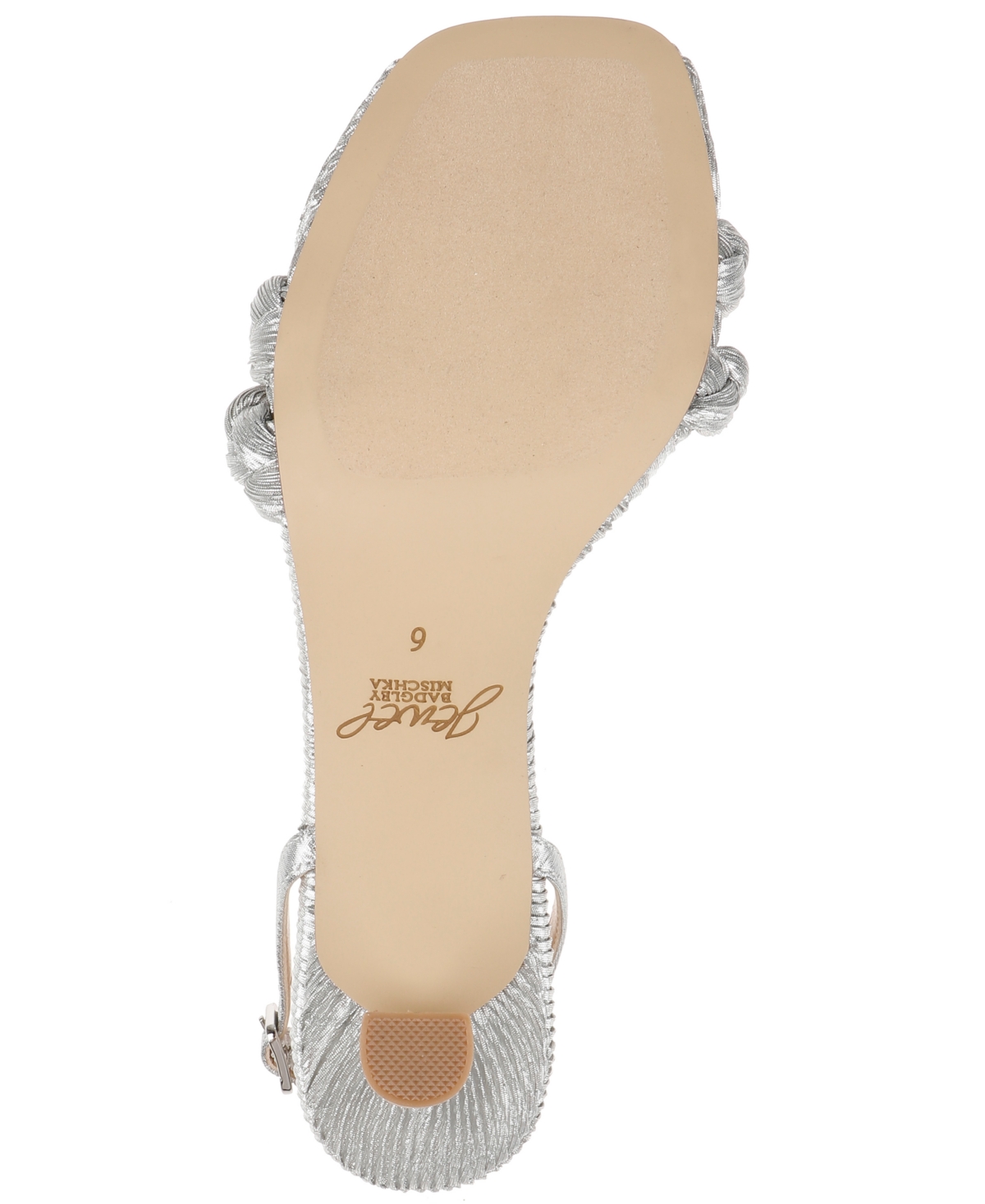 Jewel Badgley Mischka Women's Sharon Square Toe Dress Sandals In Silver