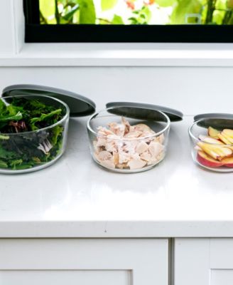 16-Piece Round Nesting Food Storage and Meal Prep Container Set