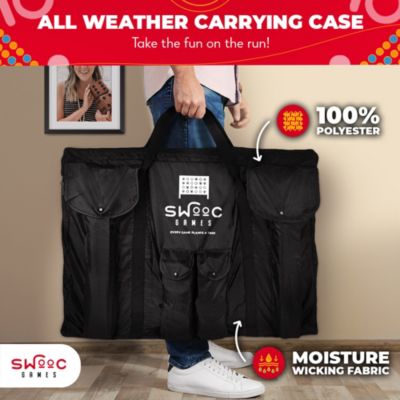 - Giant Four in a Row (All Weather) Outdoor Game w/ Carrying Case - Noise Reducing - 60% Quieter - Giant Connect - 4 Game