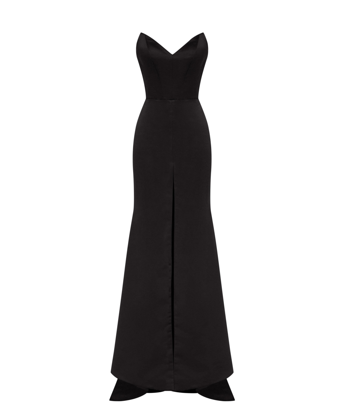 Milla Women'sElegant Strapless Trumpet Evening Gown - Black