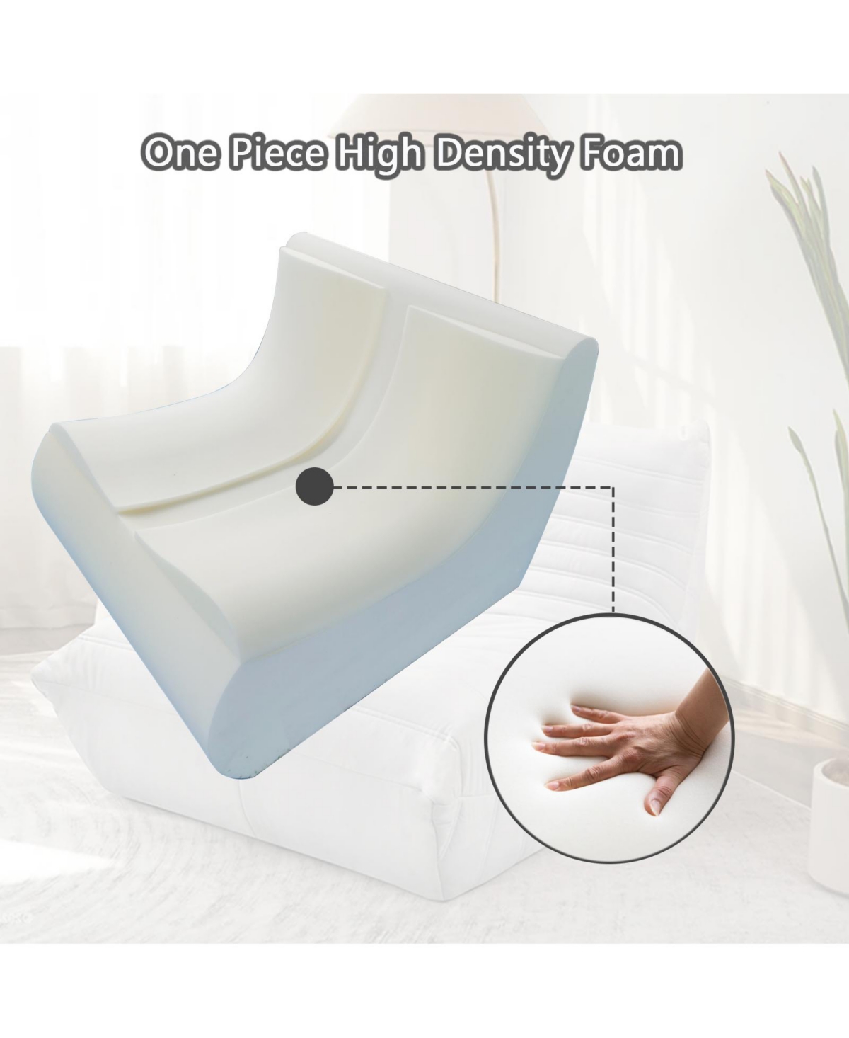 Streamdale Furniture Fireside chair, Large bean bag chair for adults, Lazy floor sofa for home, Playing bean bag chair, One-piece high resillence spon