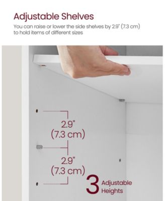 Cushioned Shoe Bench with 12 Compartments,  Cloud White & Dove Gray