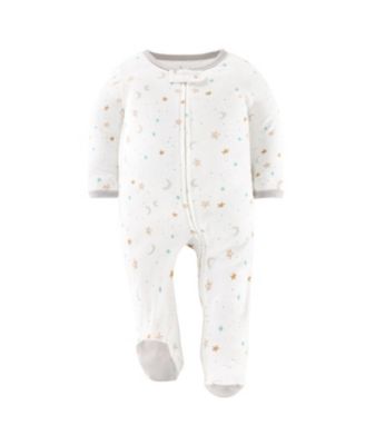 Baby Boys Neutral Celestial Footed Sleepers Girls, 3 Pack