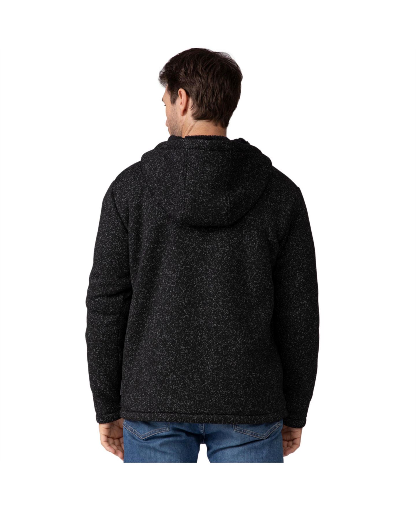 Мужская куртка Free Country Mountain Fleece, цвет: Чёрный меланжевый — фото 3