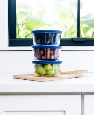 12-Piece 2 Cup Round Food Storage and Meal Prep Container Set