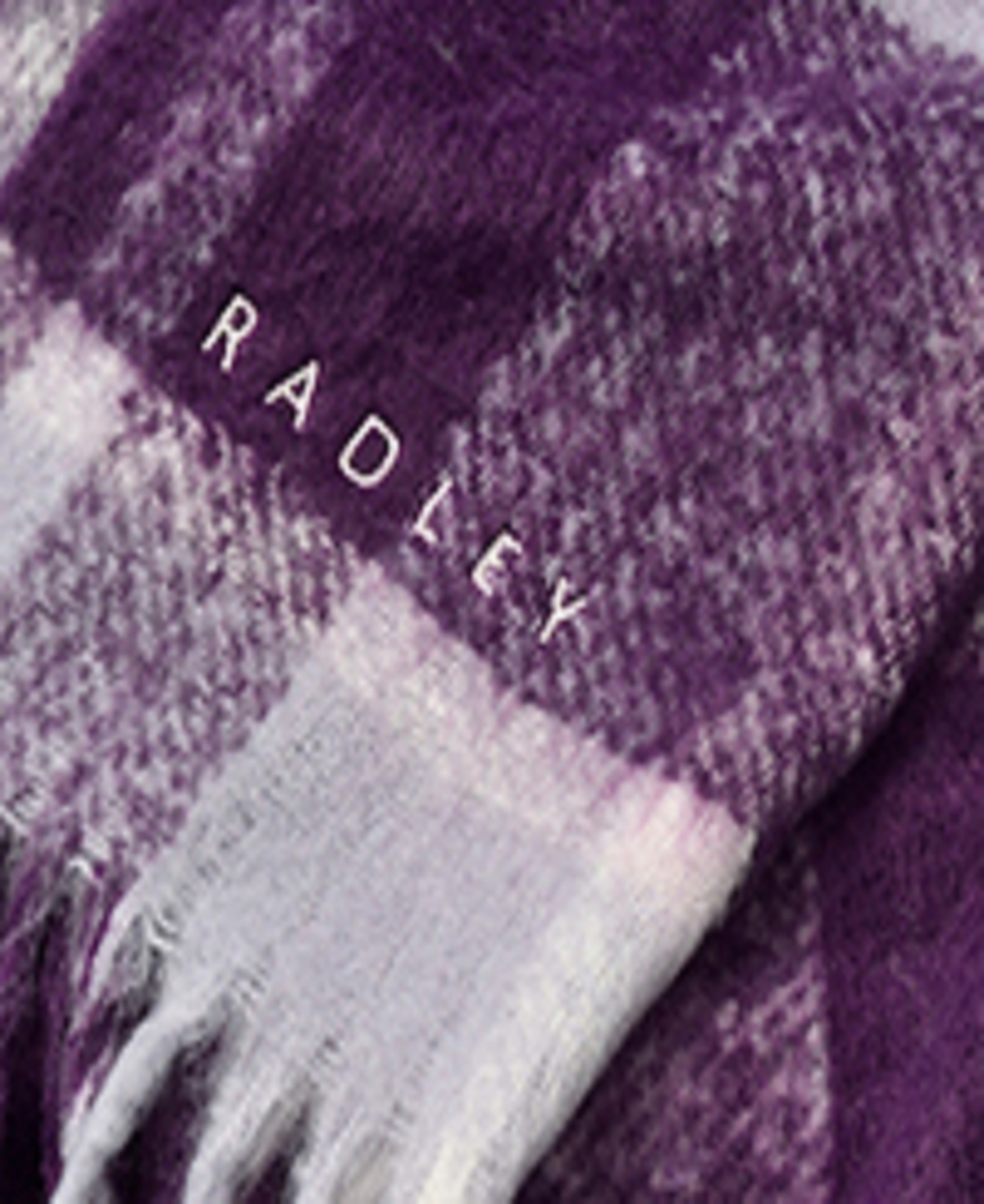 RADLEY LONDON FLUFFY CHECK SCARF