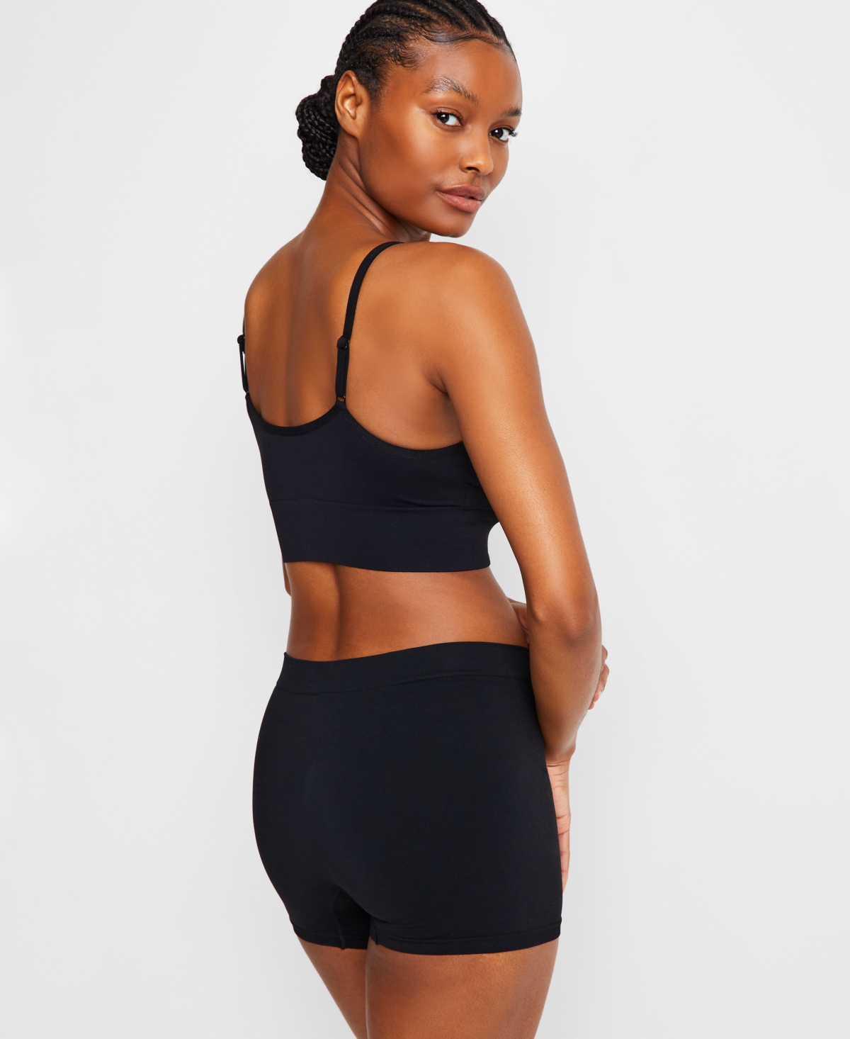 Macy's Women's Seamless Slip Short, Exclusively At  In Deep Black