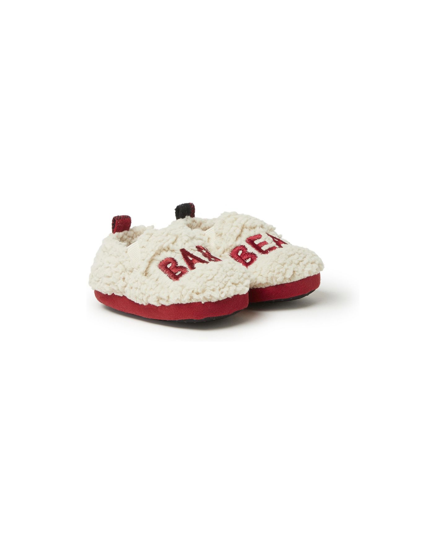 Тапочки Dearfoams Buffalo Check Bear Closed Back Slipper для мальчиков-малышей, цвет: Красный клетчатый — фото 4