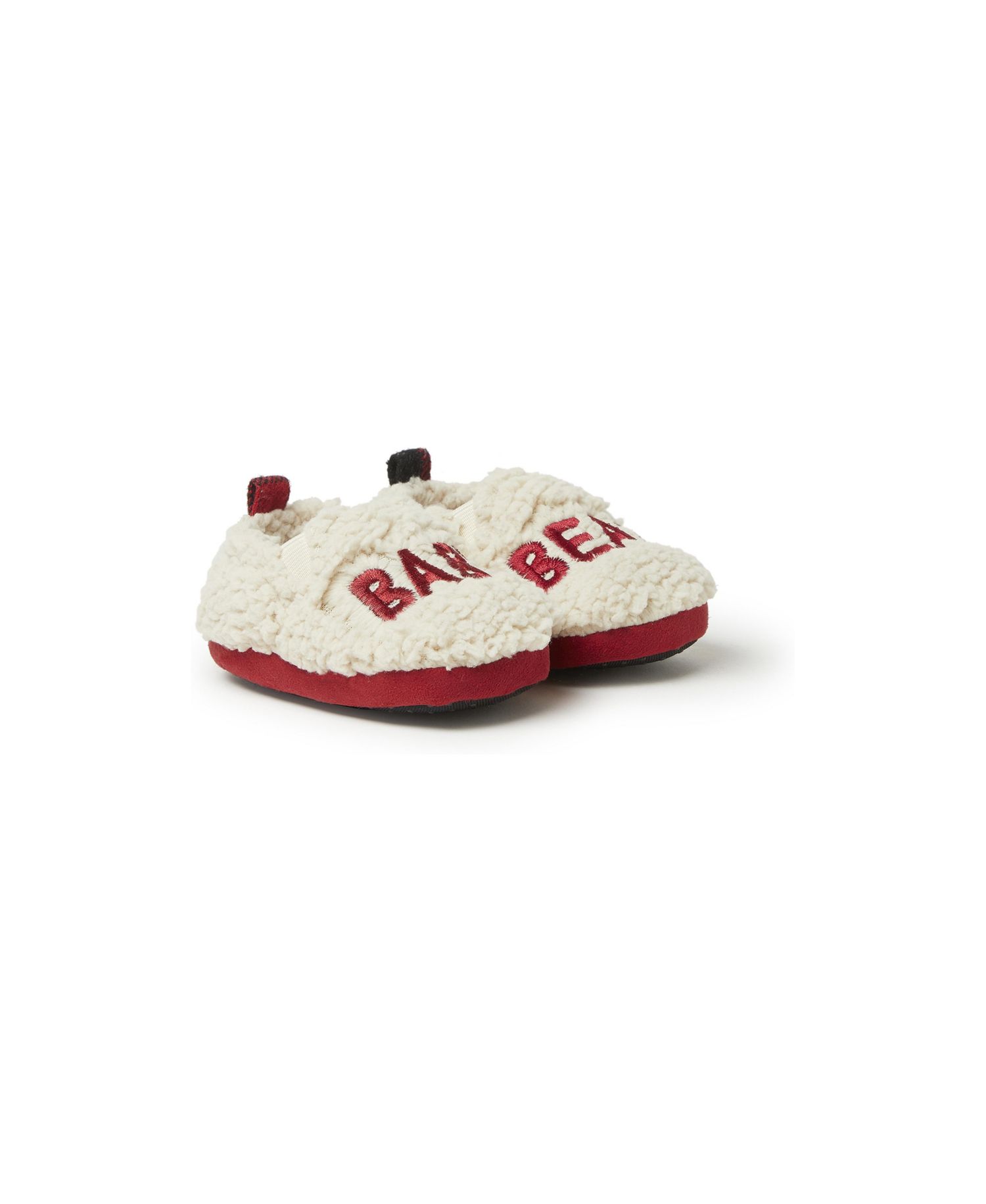 Baby Buffalo Check Bear Closed Back Slipper