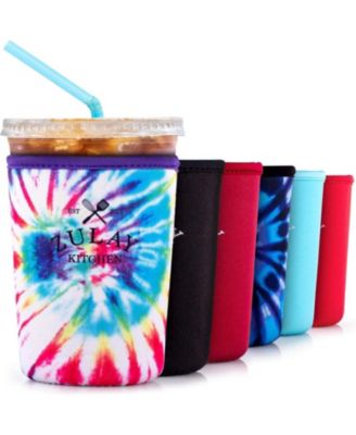 Reusable Neoprene Medium Coffee Sleeve – Fits 22oz to 24oz Iced Cups