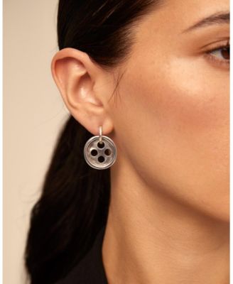 Metal Sterling Silver Clad Mismatch Earrings