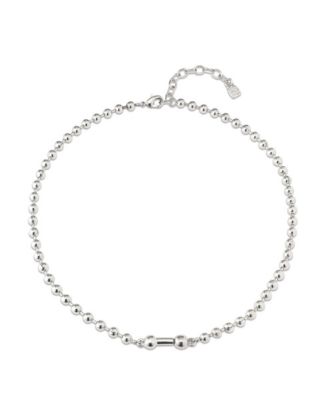 Sterling Silver Cylindrical Charm Necklace 