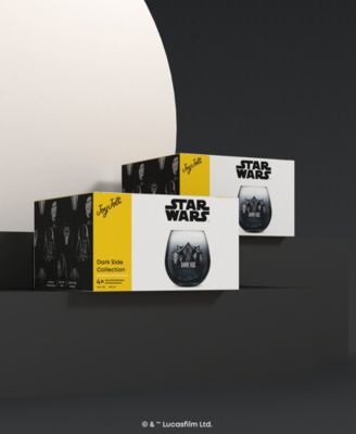 Star Wars Dark Side Stemless Drinking Glasses, Set of 4