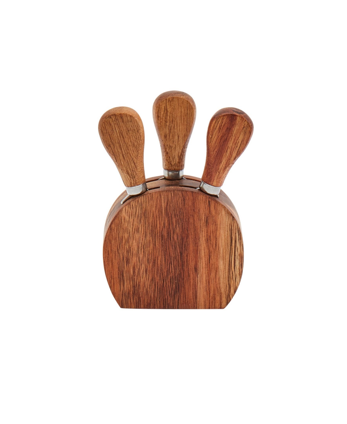 Tabletops Gallery Acacia Round Serving Board 5-piece Set In Wood
