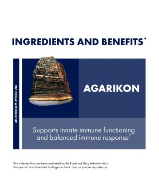 Agarikon Capsules - Immune System Support Supplement - Mushroom Supplement to Aid Immune Functions & Cell Strength - Herbal Dietary Supplement
