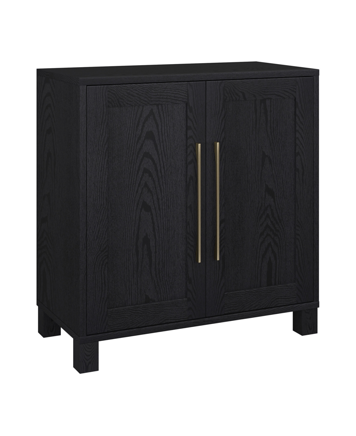 Hudson & Canal 28" Chabot Wide Rectangular Accent Cabinet In Black Grain