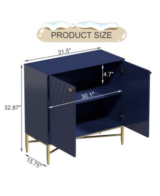 2 Door Locker Manufactured Wood/Metal Accent Cabinet