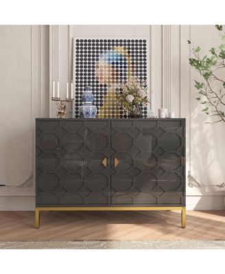 Freestanding Storage Cabinet 2-Door Accent Cabinet