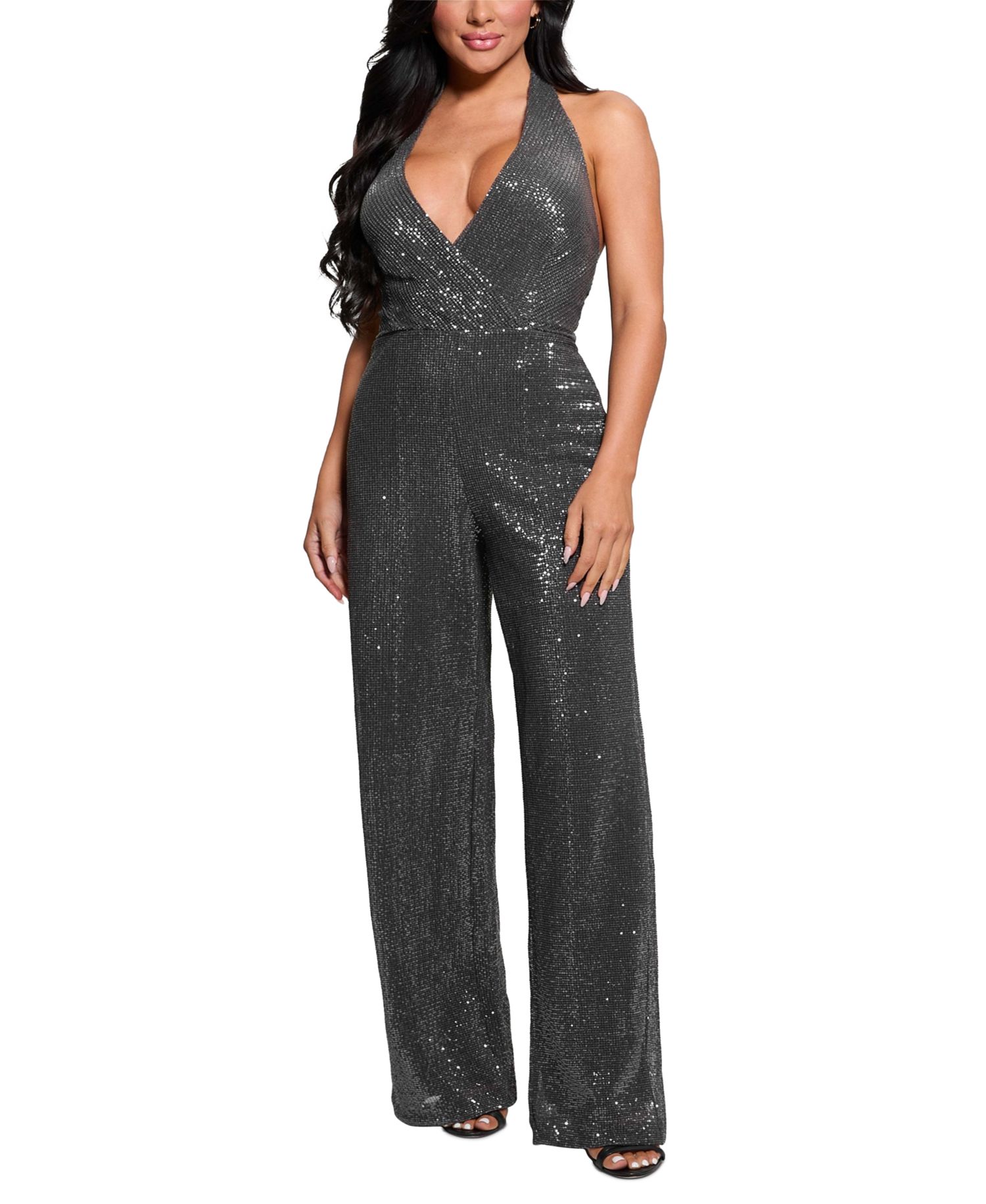 Women's Sequin Halter Jumpsuit
