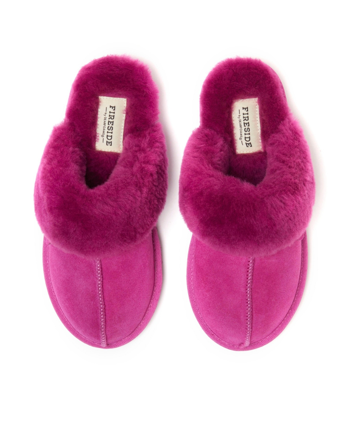 Dearfoams Fireside By Women's Sydney Genuine Shearling Scuff Slipper