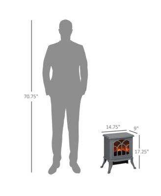 Living Room Electric Fireplace Stove Heater, 750W/1500W,