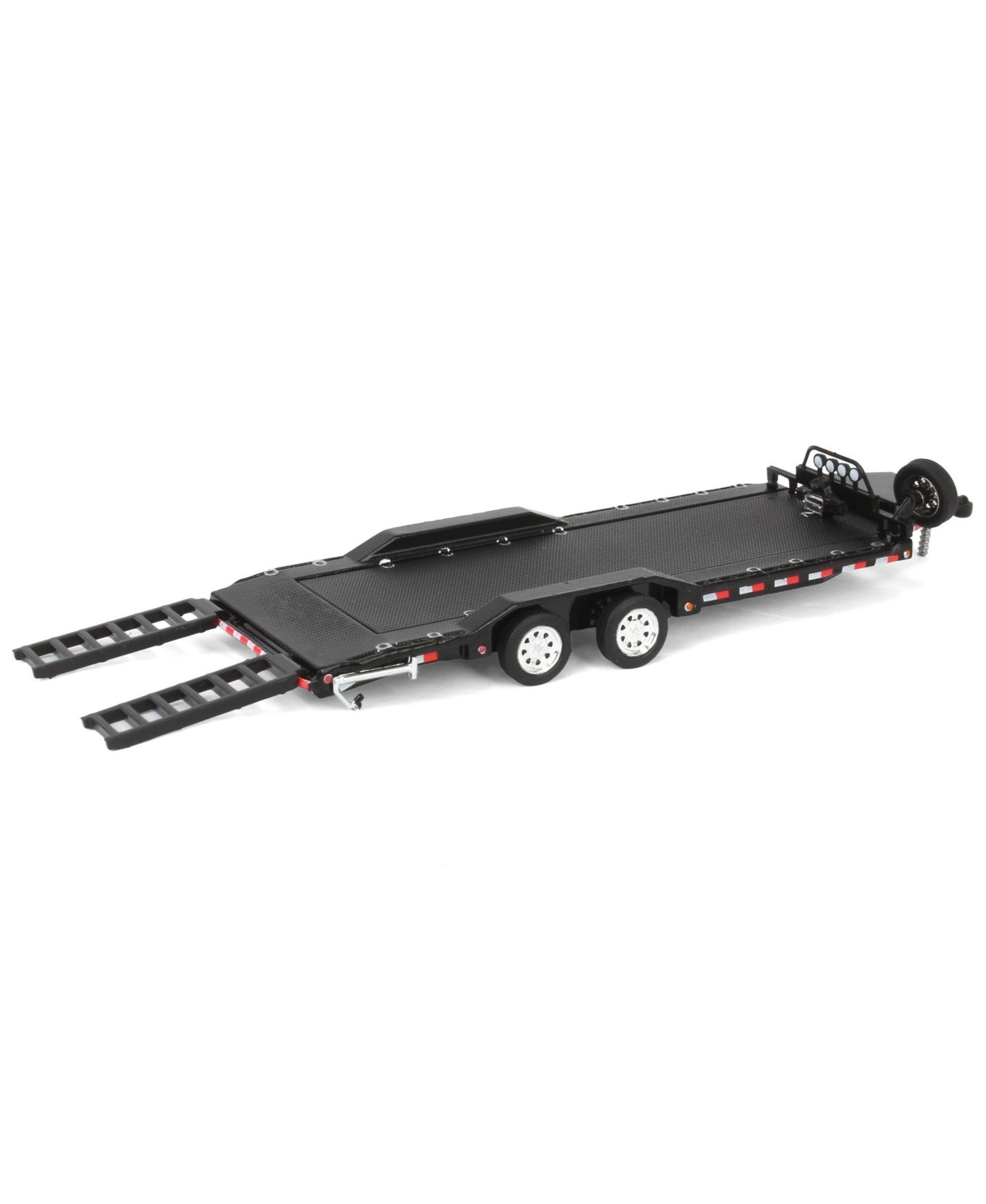 Greenlight Collectibles 1/64 Heavy Duty Car Hauler Tow Trailer with Ramps,Exclusive - Black