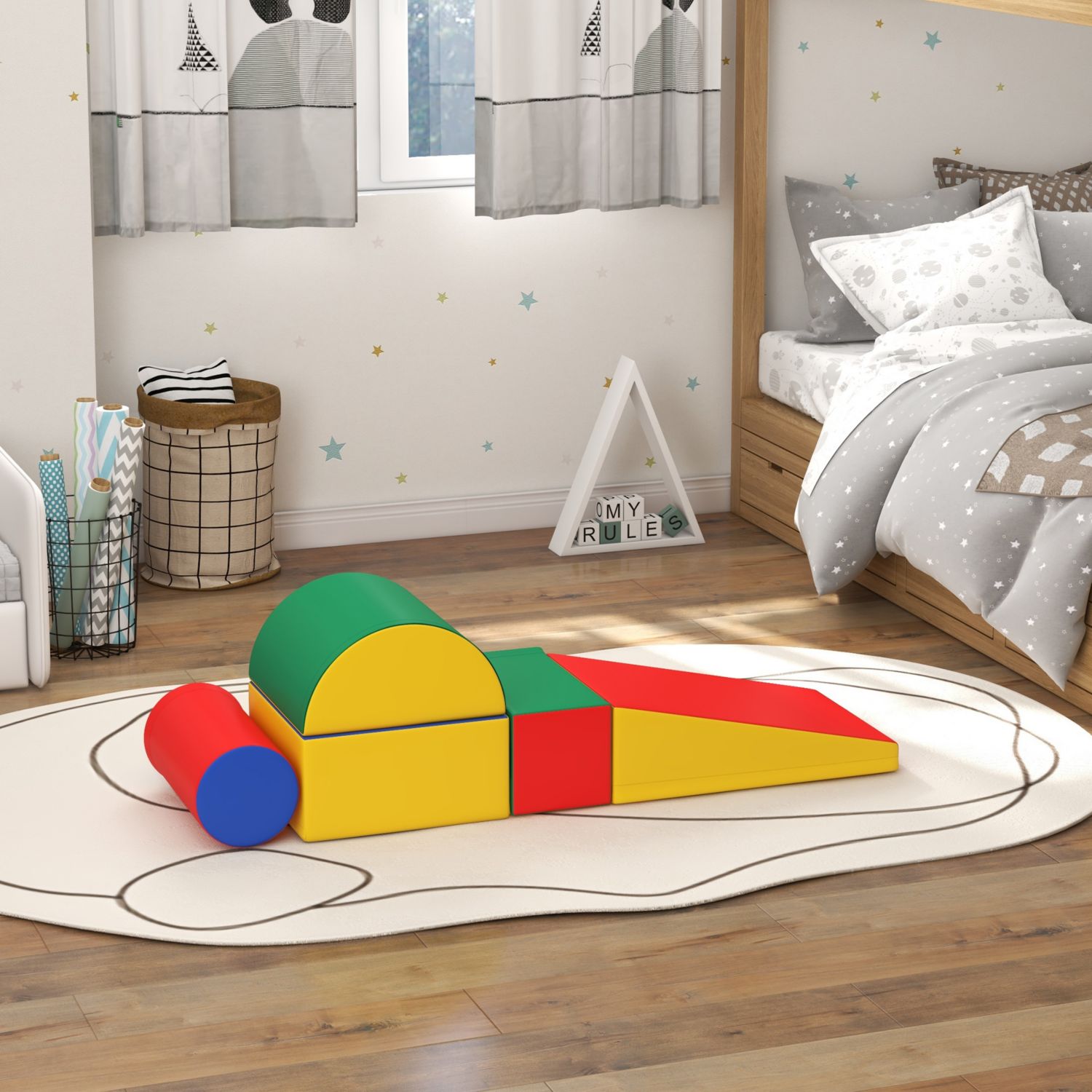5 Piece Climb and Crawl Activity Play Set, Assorted