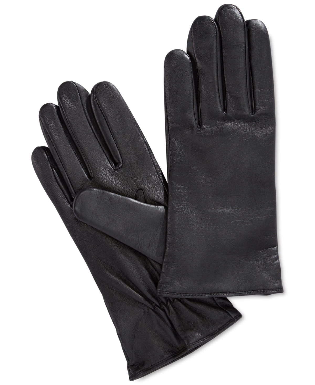 Charter Club Cashmere Lined Leather Tech Gloves, Created for Macy's