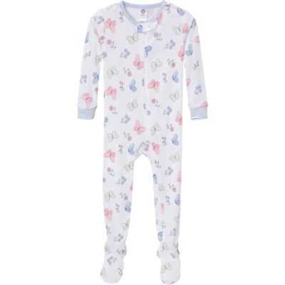 Toddler Girls' Snug Fit Footed Pajamas, 4-Pack, Dogs