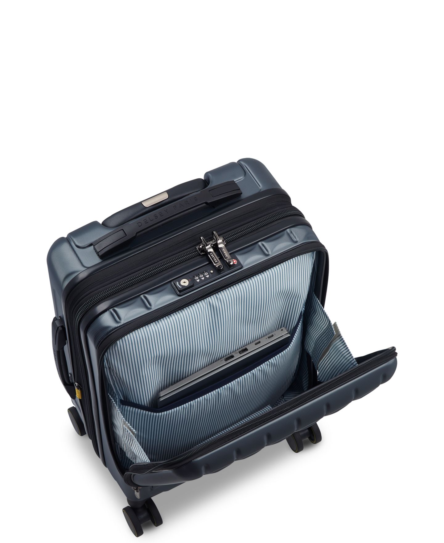 Чемодан Delsey Paris Shadow 6.0 Carry-on Front Pocket Spinner, цвет: Антрацитовый — фото 8