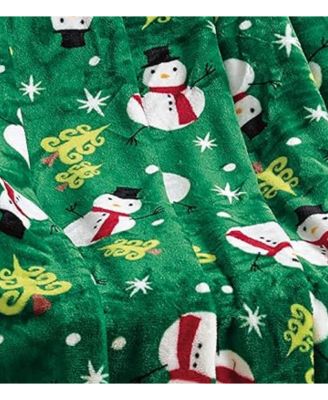 Cozy Christmas Snowman Throw, 50" x 60"