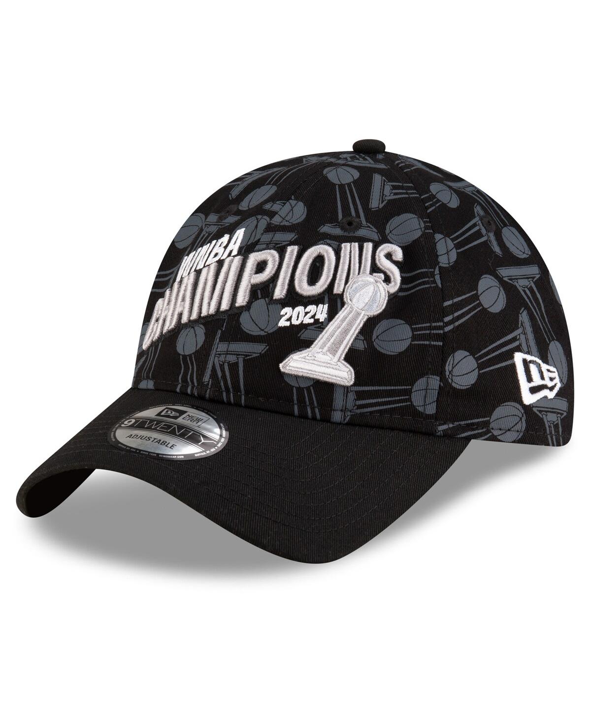 New Era Men'sNew York Liberty 2024 Wnba Finals Champions Locker Room 9TWENTY Adjustable Hat - Black