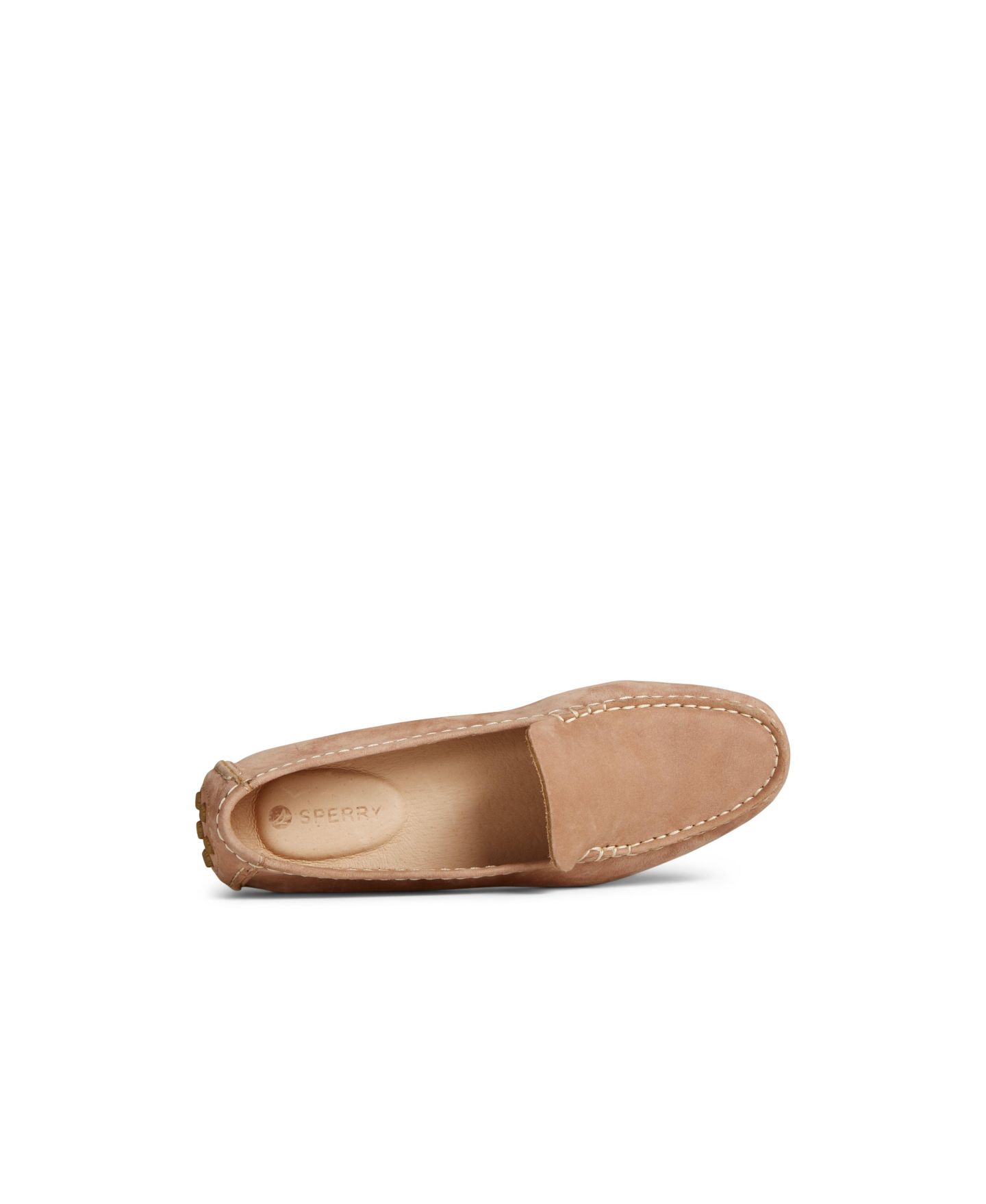 Женские балетки Sperry Port Driver с круглым носом, цвет: Серебряный — фото 6