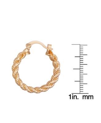 Rope Edge Hoop Earrings