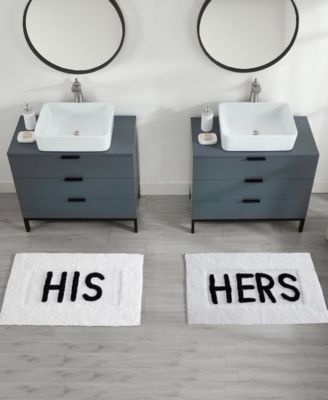 His & Hers Cotton 2-Piece Bath Rug Set
