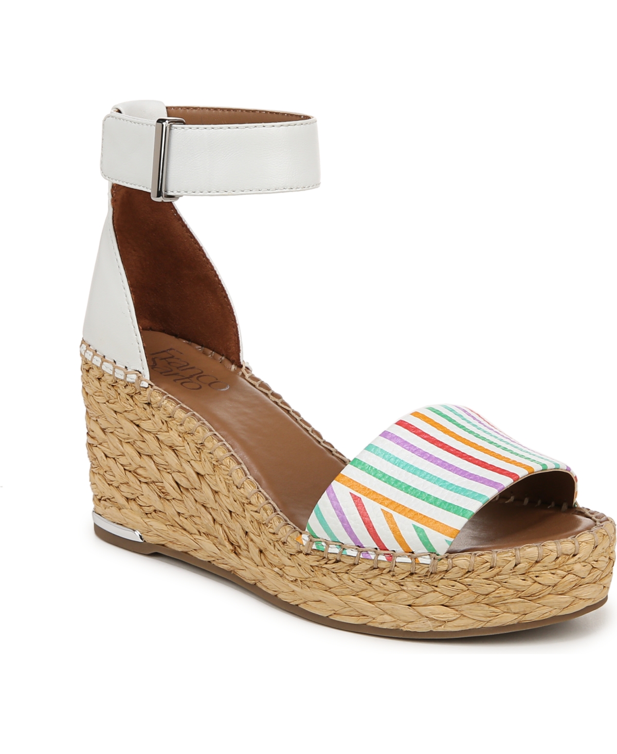 Women's Clemens Espadrille Wedge Sandals - White Multi Leather